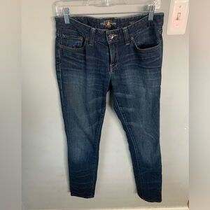 Lucky Brand Lola Skinny Blue Ankle Cropped Jeans